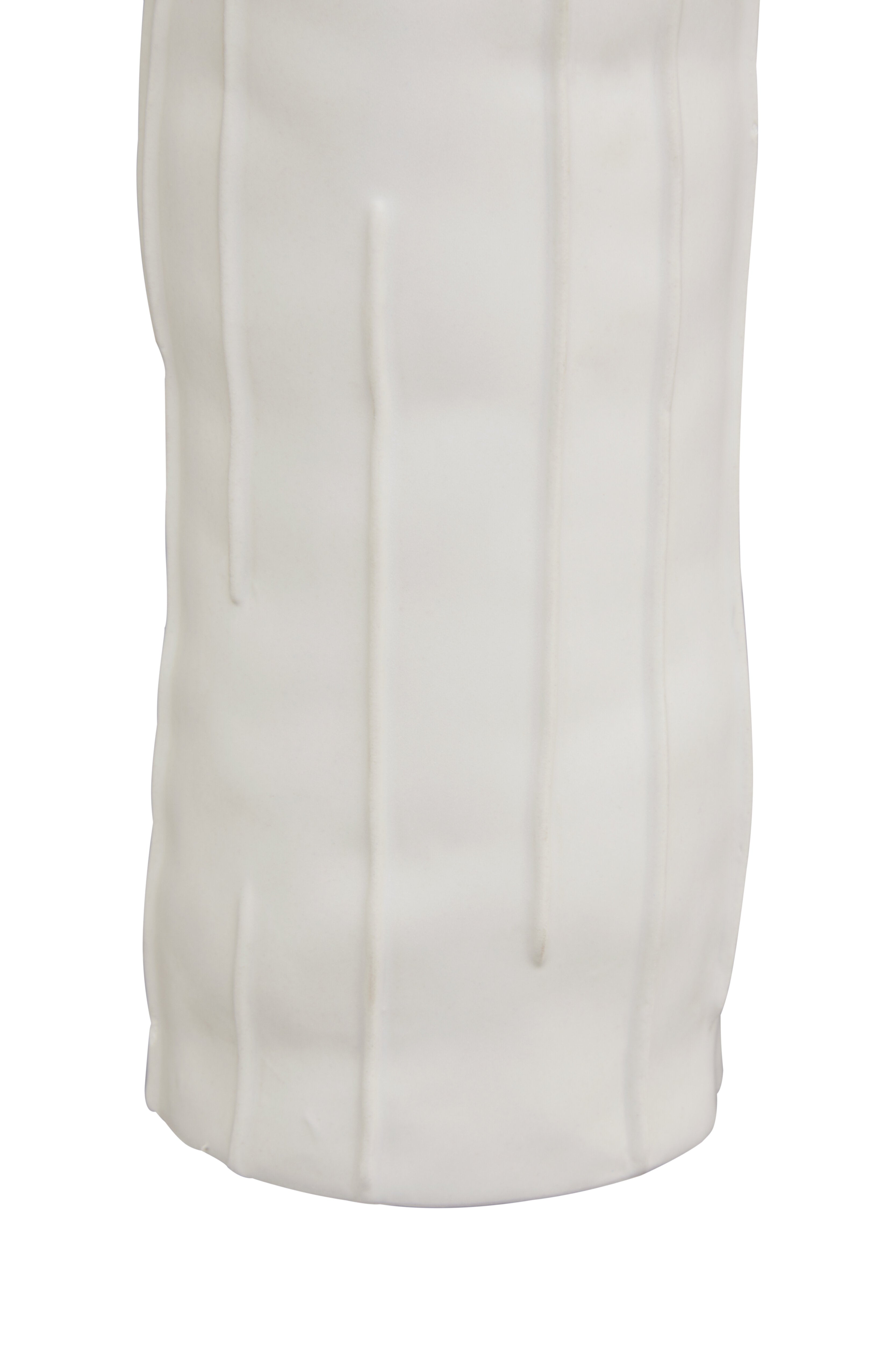 Allori Textured White Ceramic Vase Small